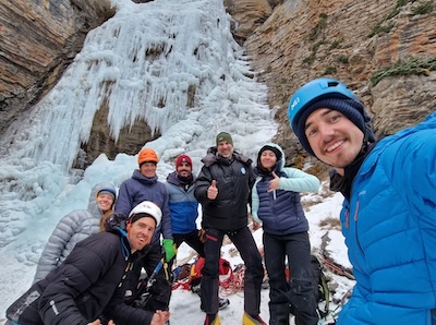 Cascade de glace à Roya